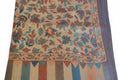 Châle Kashmiri bamboo silk - Détail texture soie et motifs