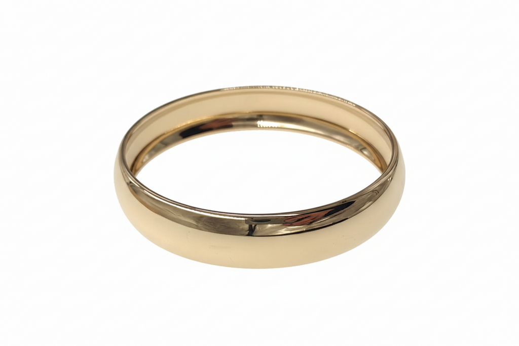 Gold-tone stainless steel bangle bracelet – Dora