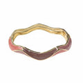 Bracelet jonc émaillé coloré Anna acier inoxydable Rouge - Vue principale