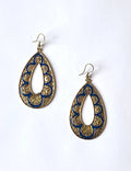 Boucles d'oreilles bleues Sikkali artisanales - Vue principale