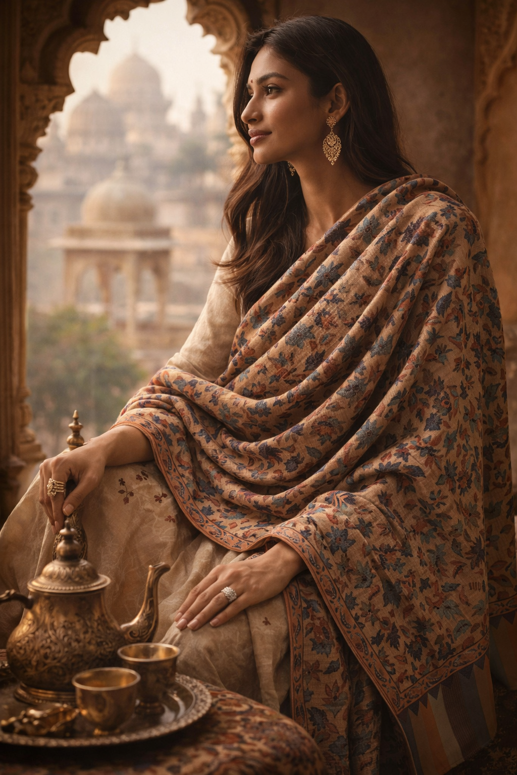 Kashmiri Shawl in Bamboo Silk