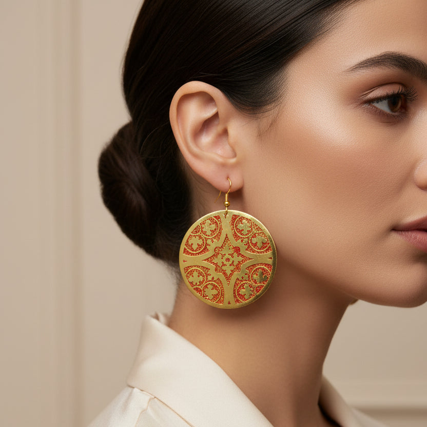 Boucles d'oreilles Mashad - Photo portée