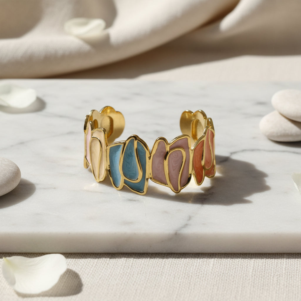 Bracelet jonc multicolore