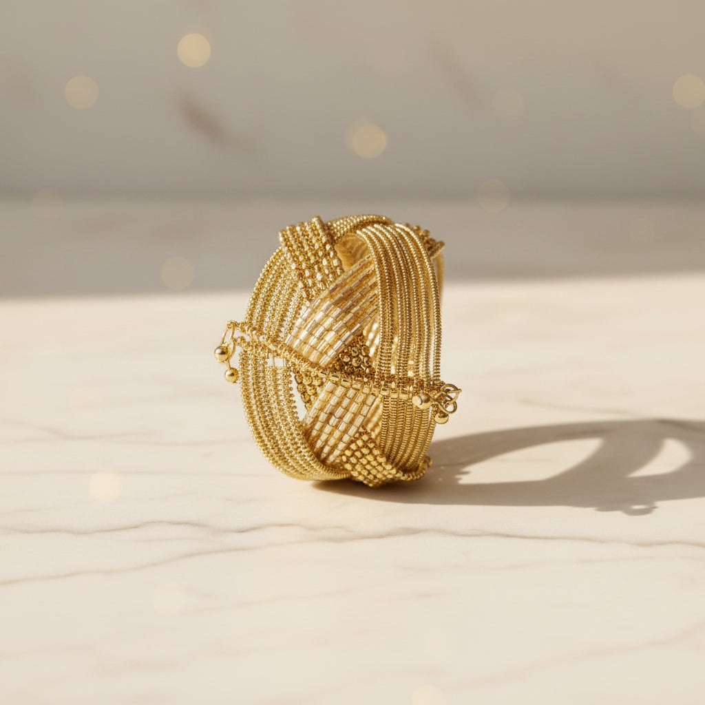 Bracelet manchette multi-rangs