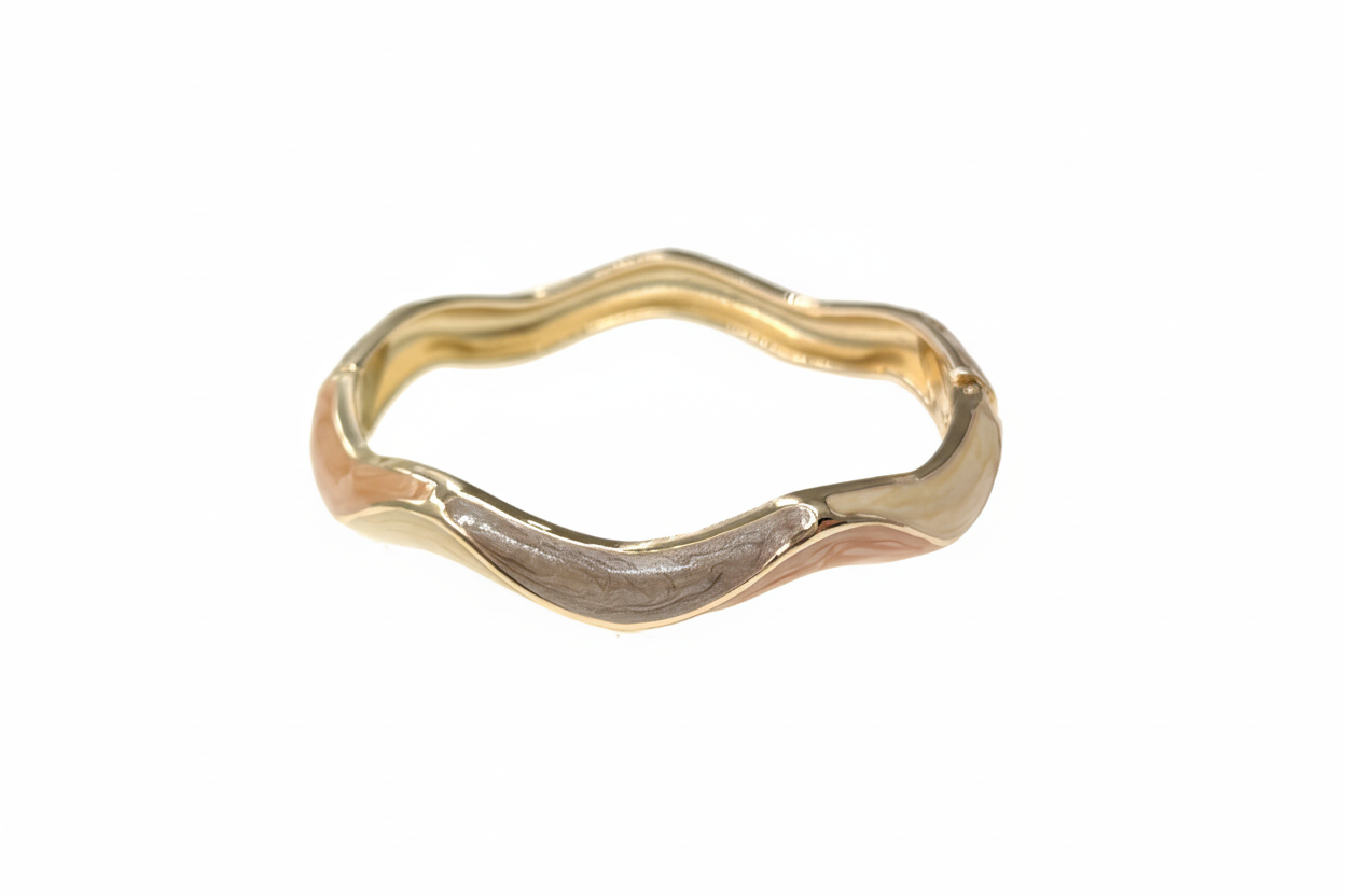 Bracelet jonc émaillé coloré - Anna