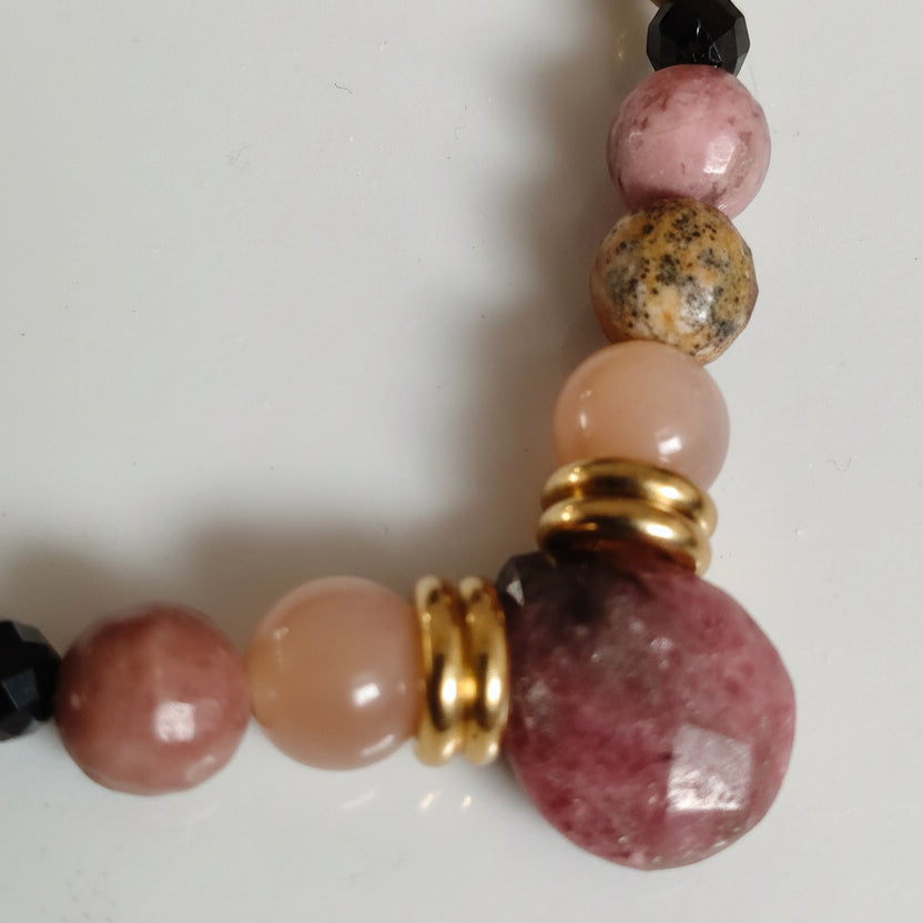 Collier rhodonite