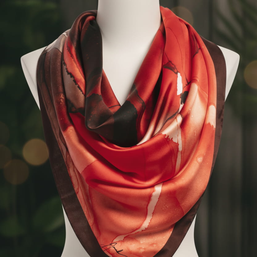 Foulard feu nocturne