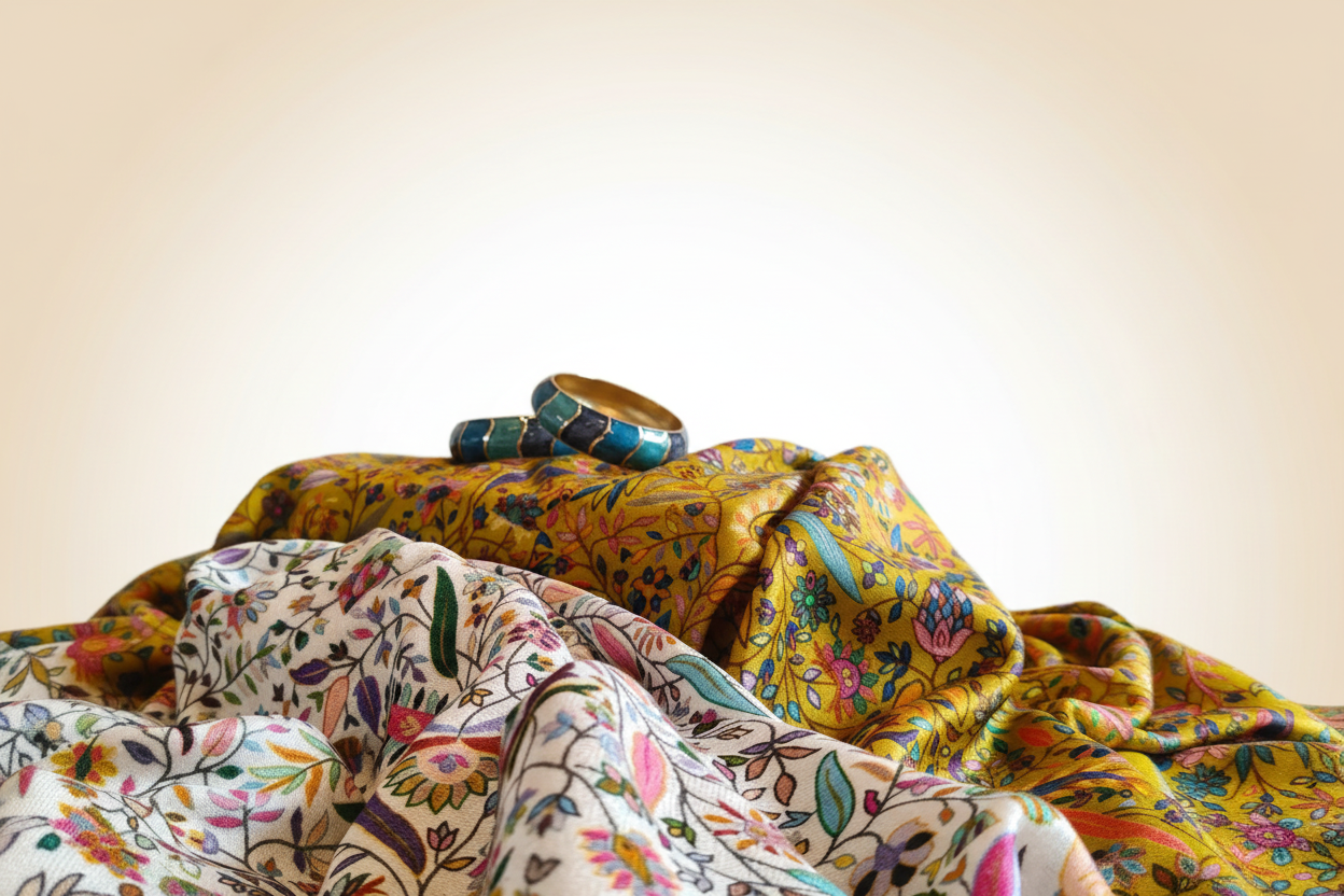 Image hero Noushkara - Foulards et bracelets bleus