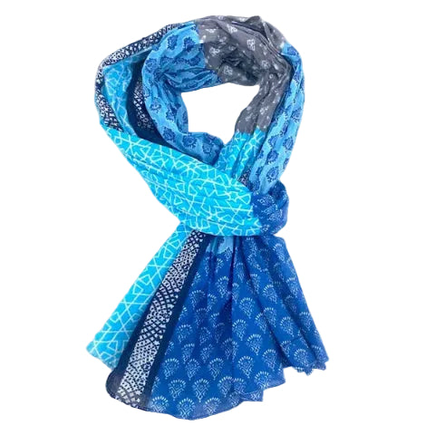 foulard artisanal coton naturel imprimés traditionnels 