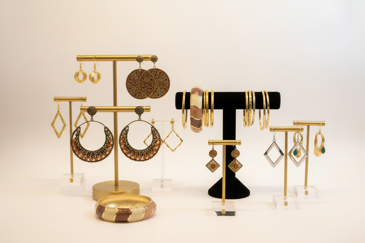 Présentoir bijoux Noushkara - Version mobile optimisée